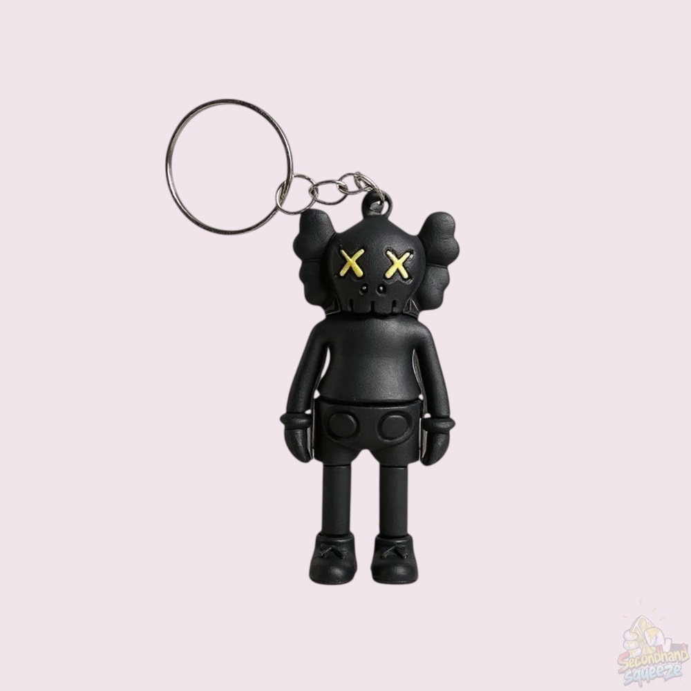 KAWS Style Companion Keychain – 3” Silicone Figurine​